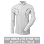 CON CUCITURE SPORTIVO O QUATTRO TAGLI DAVANTI