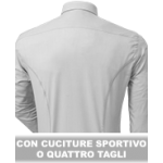 CON CUCITURE SPORTIVO O QUATTRO TAGLI DIETRO